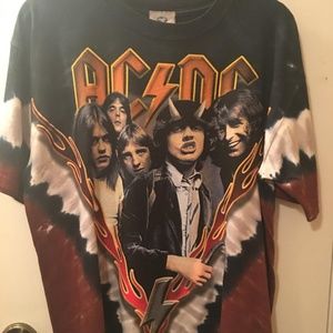 ACDC Tie Dyed T Shirt - Wholesale Cost